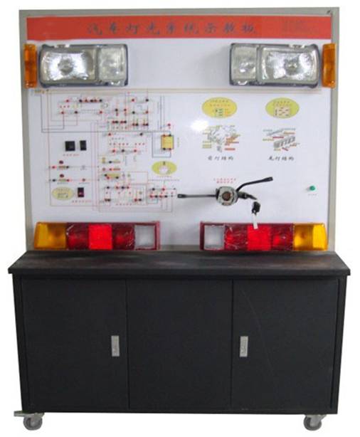 汽車燈光系統(tǒng)示教板(桑塔納)